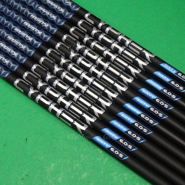 Project X CYPHER Sixty 6.0-S .370 Stiff 39" Iron / Hybrid Shafts SET OF 10
