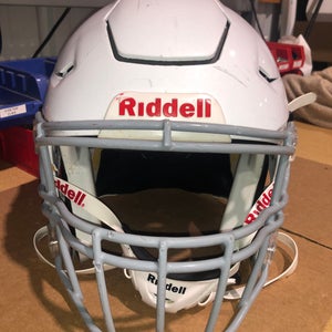 USED RIDDELL FLEX ADULT HELMET - XL - METALLIC WHIITE