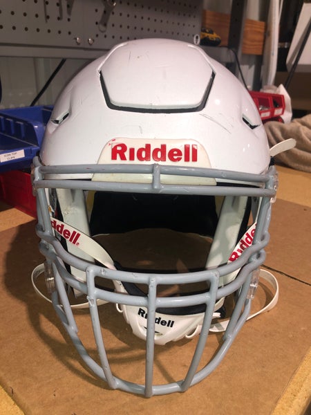 USED RIDDELL FLEX ADULT HELMET - XL - METALLIC WHIITE