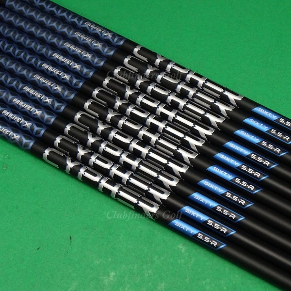 Project X CYPHER Sixty 5.5-R .370 Regular 39" Iron / Hybrid Shafts SET OF 10