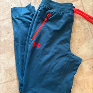 Large Boys Under Armour Pants (Used) Teal