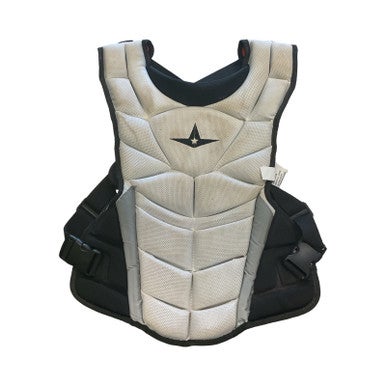 Used All-Star Catchers Chest Protector White Youth 11859-S000027277