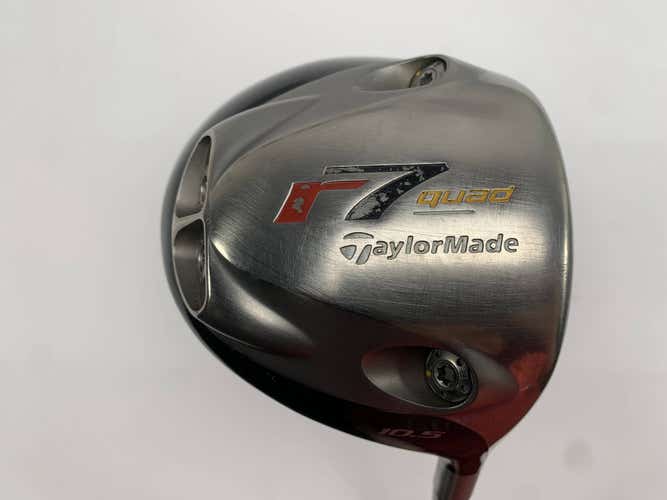 TaylorMade R7 Quad Driver 10.5* MAS2 65g Stiff Graphite Mens RH
