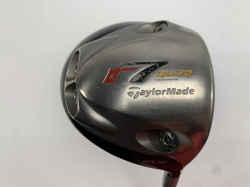 TaylorMade R7 Quad Driver 10.5* MAS2 65g Stiff Graphite Mens RH