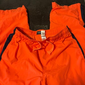 Osh Kosh B’Gosh Orange with navy stripe mesh lined track pants . Size 12 Boys Pants (Used)