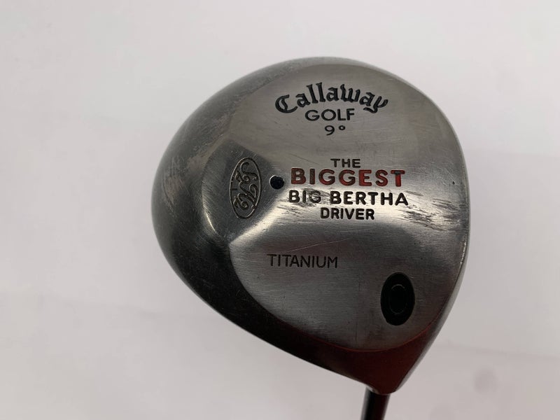 Callaway Biggest Big Bertha Driver 9* The Golfers Club Stiff Graphite Mens RH
