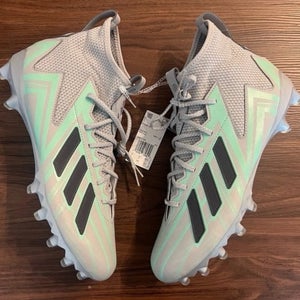 Adidas Men's Freak 23 Bounce High Gry/Mint Football Cleats Size 13.5 GW1745