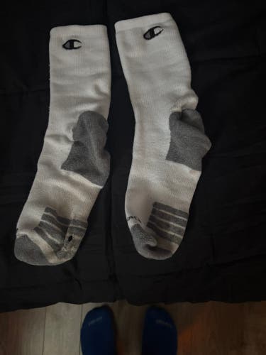 White Men's XL Champion Socks (Used)