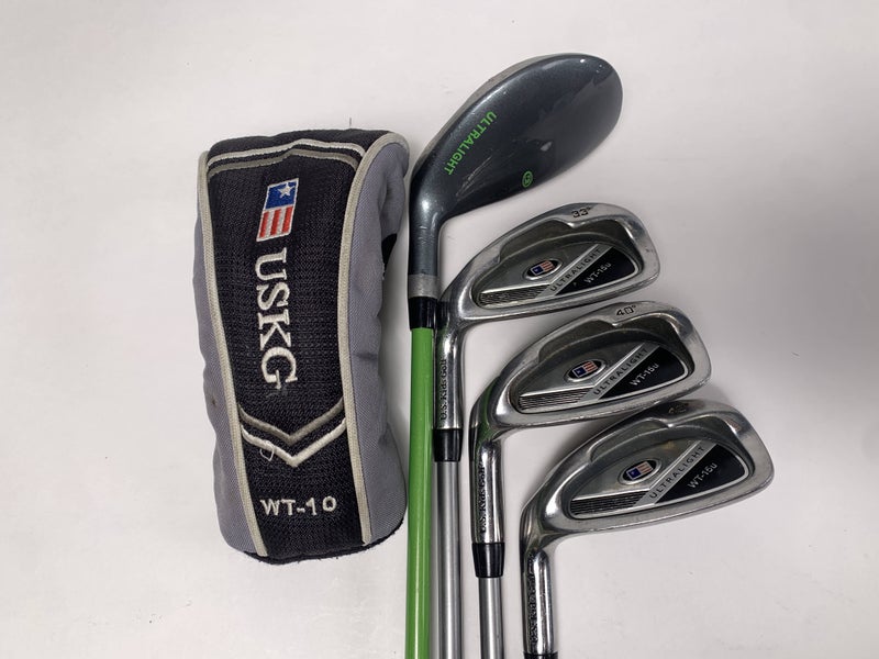 US Kids WT-15u Iron Set 4 Hybrid 6 8 PW WT-15 Ultralight 57'' Youth LH HC