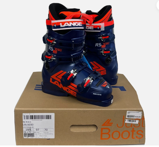Mondo 24 & 24.5 Unisex Lange RS Ski Boots Soft Flex (New)