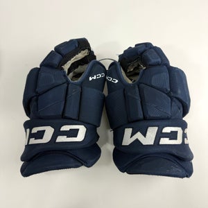 Used Navy CCM Jetspeed Pro Gloves | 14" | D372
