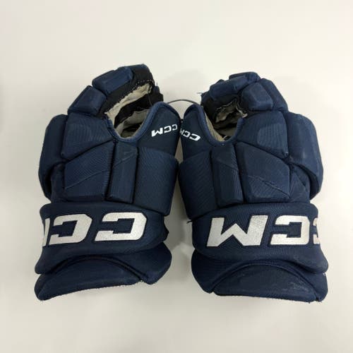 Used Navy CCM Jetspeed Pro Gloves | 14" | D372