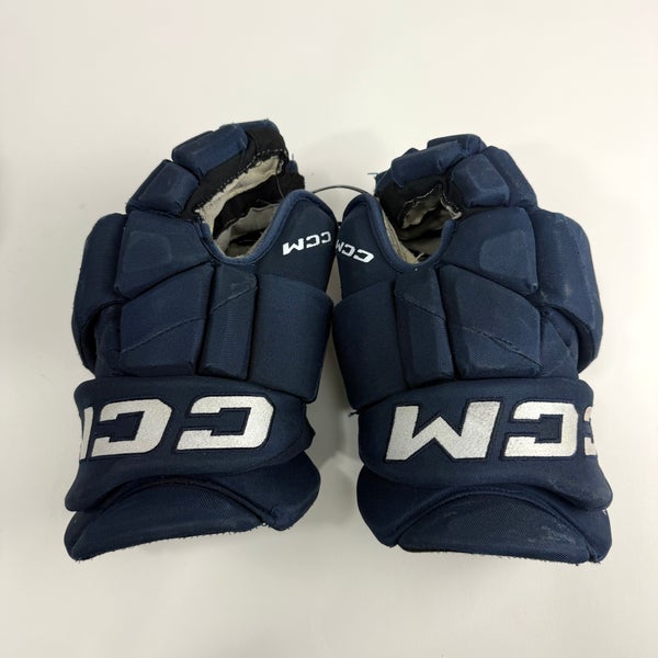 Used Navy CCM Jetspeed Pro Gloves | 14" | D372