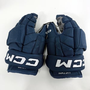 Used Navy CCM HG12 Gloves | 14" | D370
