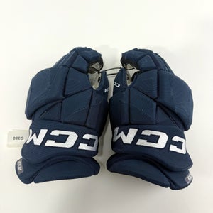 Used Navy CCM Jetspeed Pro Gloves | 15" | D380