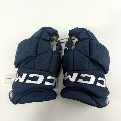 Used Navy CCM Jetspeed Pro Gloves | 15" | D380