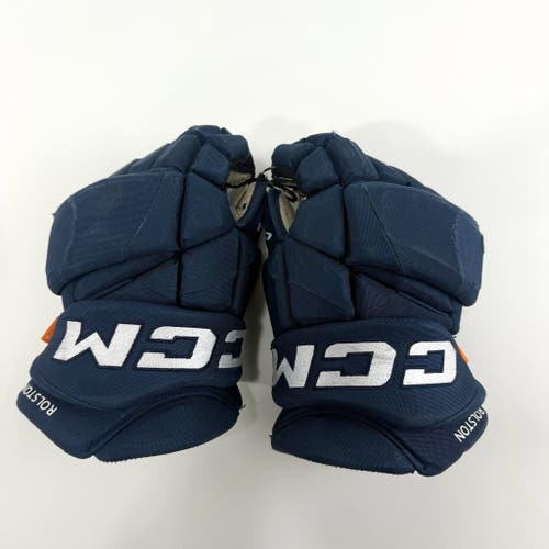Used Navy CCM Jetspeed Pro Gloves | 14" | D374