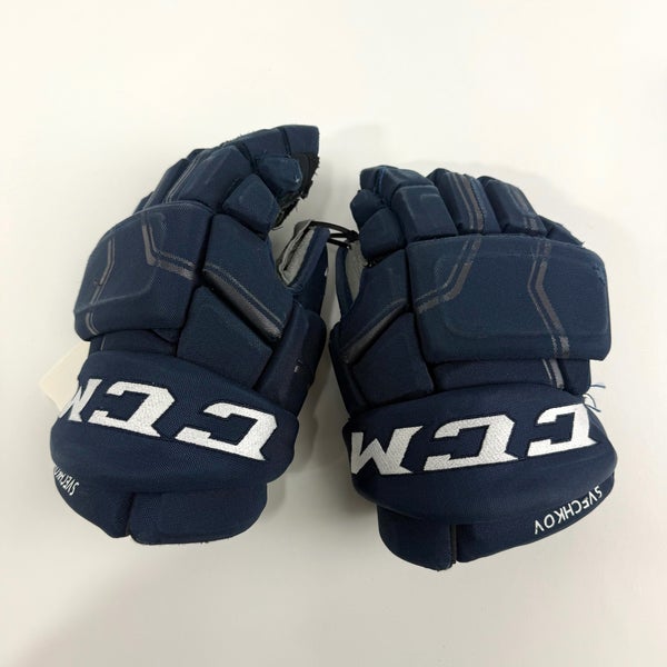 Used Navy CCM HGQL Gloves | 13" | D367
