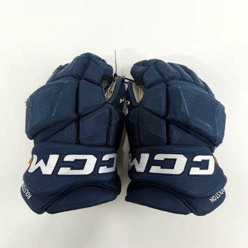 Used Navy CCM Jetspeed Pro Gloves | 14" | D361