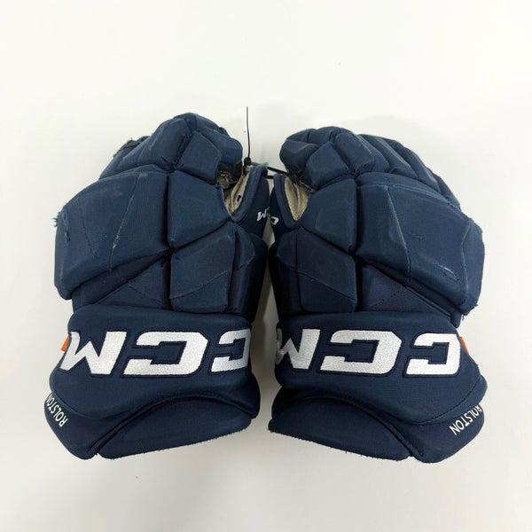Used Navy CCM Jetspeed Pro Gloves | 14" | D361