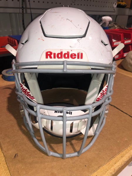 USED RIDDELL FLEX ADULT HELMET - LARGE - METALLIC WHIITE