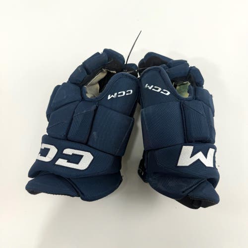 Used Navy CCM Jetspeed Pro Gloves | 14" | D354