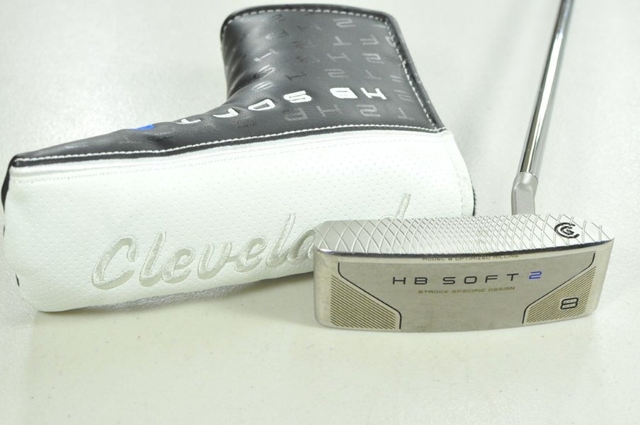 Cleveland HB Soft 2 Model 8S 35" Putter RH Slight Arc Steel with Cover  # 207254