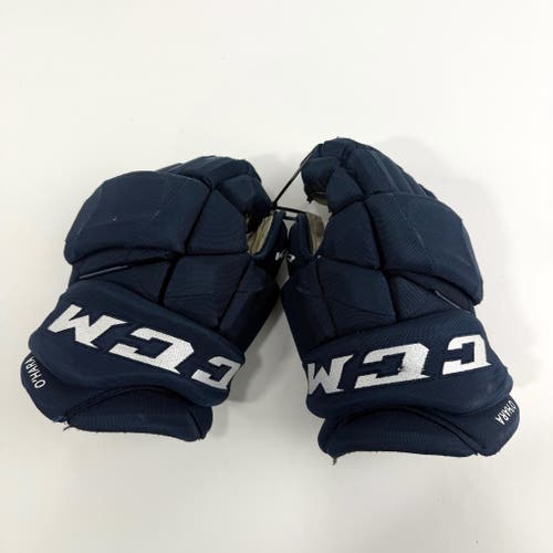 Used Navy CCM Jetspeed Pro Gloves | 13" | D351