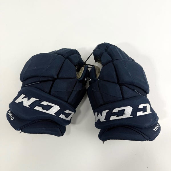 Used Navy CCM Jetspeed Pro Gloves | 13" | D351
