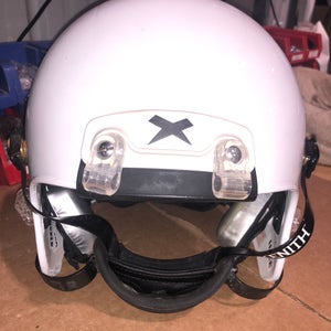 USED XENITH X2E+ ADULT FOOTBALL HELMET - LARGE - METALLIC WHITE