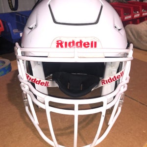 USED RIDDELL FLEX ADULT HELMET - MEDIUM - METALLIC WHIITE