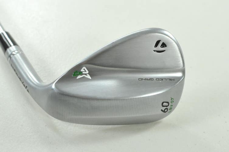TaylorMade Milled Grind 4 Satin 60*-07 Wedge Right DG Wedge Flex Steel # 207257