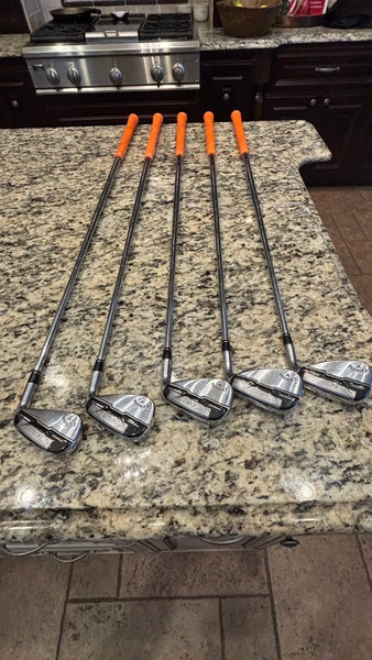 Men's Callaway Epic max fast ri Handed Iron Set Stiff Flex (5 Clubs) #7 - #9, PW, GW Steel Shaft (Us