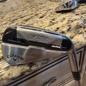 Men's Callaway Epic max fast ri Handed Iron Set Stiff Flex (5 Clubs) #7 - #9, PW, GW Steel Shaft (Us