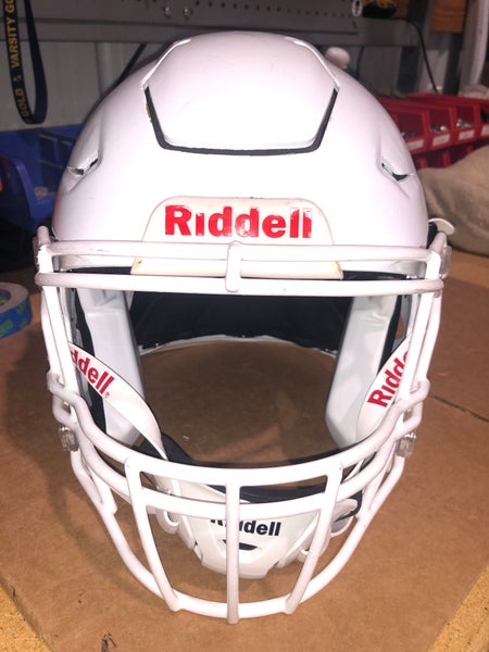 USED RIDDELL FLEX ADULT HELMET - MEDIUM - METALLIC WHIITE