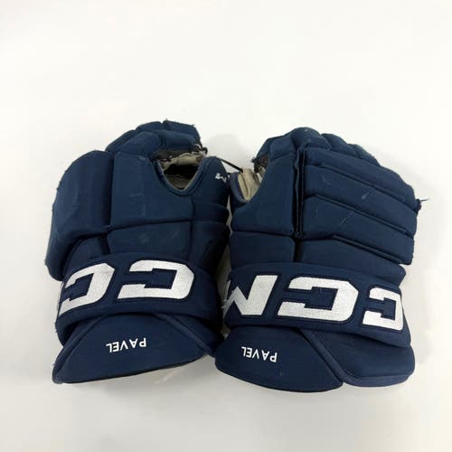 Used Navy CCM 4Roll Gloves | 15" | D375