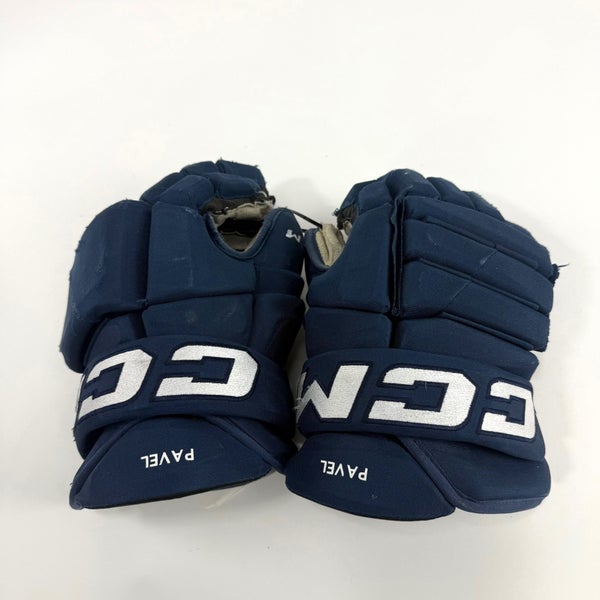 Used Navy CCM 4Roll Gloves | 15" | D375