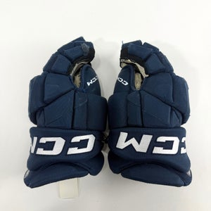 Used Navy CCM Jetspeed Pro Gloves | 14" | D379