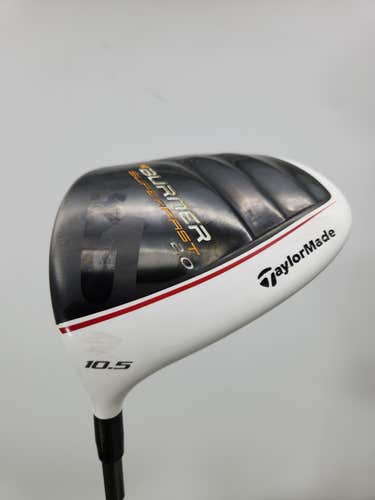 LEFTY 2012 TAYLORMADE BURNER SUPERFAST 2.0 DRIVER 10.5* REG TM REAX 4.8 +HC GOOD