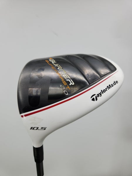 LEFTY 2012 TAYLORMADE BURNER SUPERFAST 2.0 DRIVER 10.5* REG TM REAX 4.8 +HC GOOD