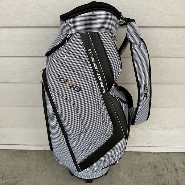 XXIO 2024 Lightweight 4 Way Caddy Golf Cart Staff Bag Houndstooth