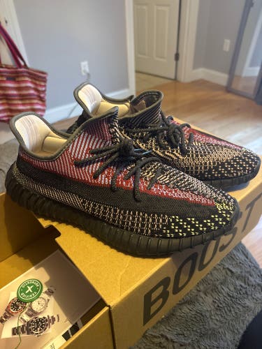 Black Men's Size 11.5 Adult Adidas Yeezy Shoes (Lightly Used) price is negotiable!!!