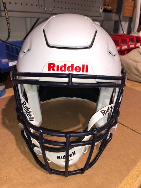 USED RIDDELL FLEX ADULT HELMET - LARGE - METALLIC WHIITE