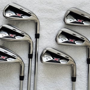 Men's Callaway X HOT Iron Set (5 iron - PW, 6 clubs) RH; Steel Shafts