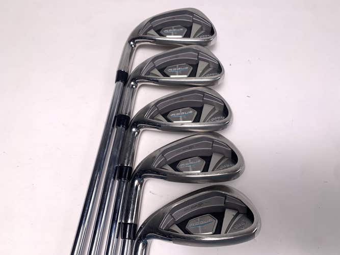 Callaway Rogue X Iron Set 6-PW KBS Max 90g Regular Steel Mens LH- no 9i