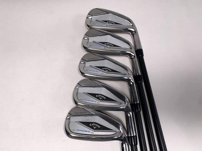 Callaway Paradym Ai Smoke HL Iron Set 5-9 Project X Cypher Sixty 5.5 Mens RH