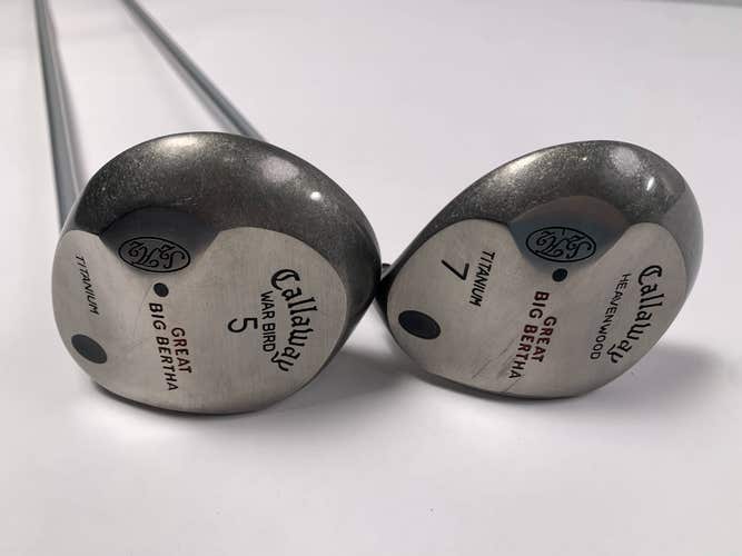 Callaway Original Great Big Bertha 5 & 7 Fairway Wood Set 18* 21* BB UL Mens RH