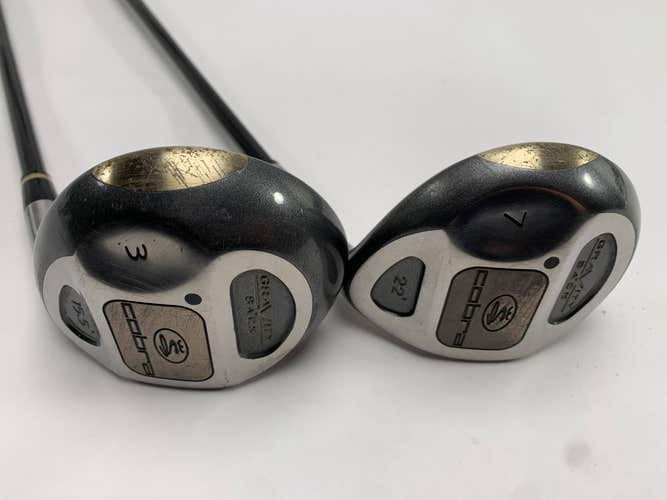 Cobra Gravity Back 3 & 7 Fairway Wood Set 15.5* 21* Cobra Airweight Mens RH