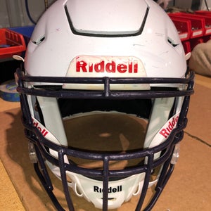 USED RIDDELL FLEX ADULT HELMET - LARGE - METALLIC WHIITE