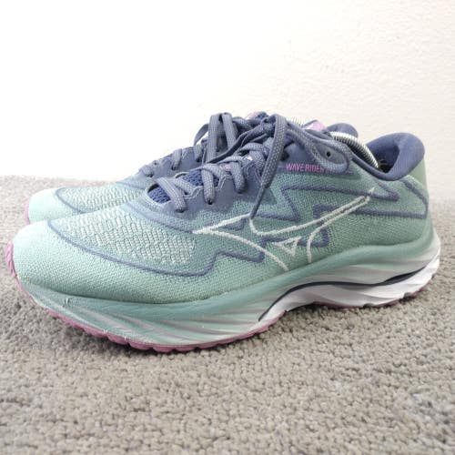 Mizuno Wave Rider 27 SSW Womens Size 8.5 Running Shoes Blue Sneakers Low Top